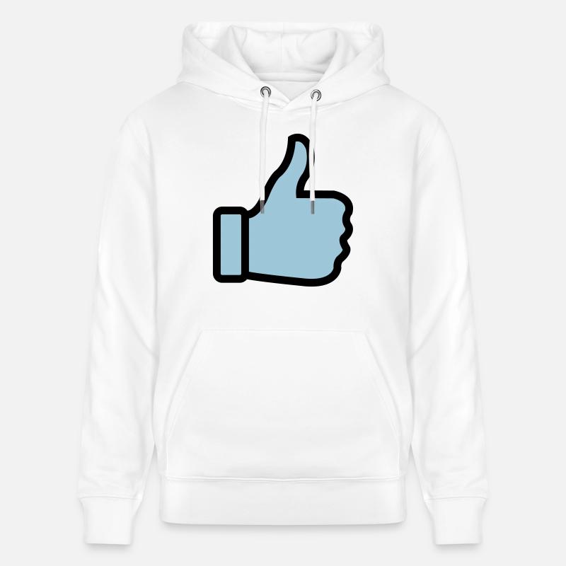 thumbs_up_02 - Sweat à capuche bio CRUISER Stanley/Stella Unisexe - blanc