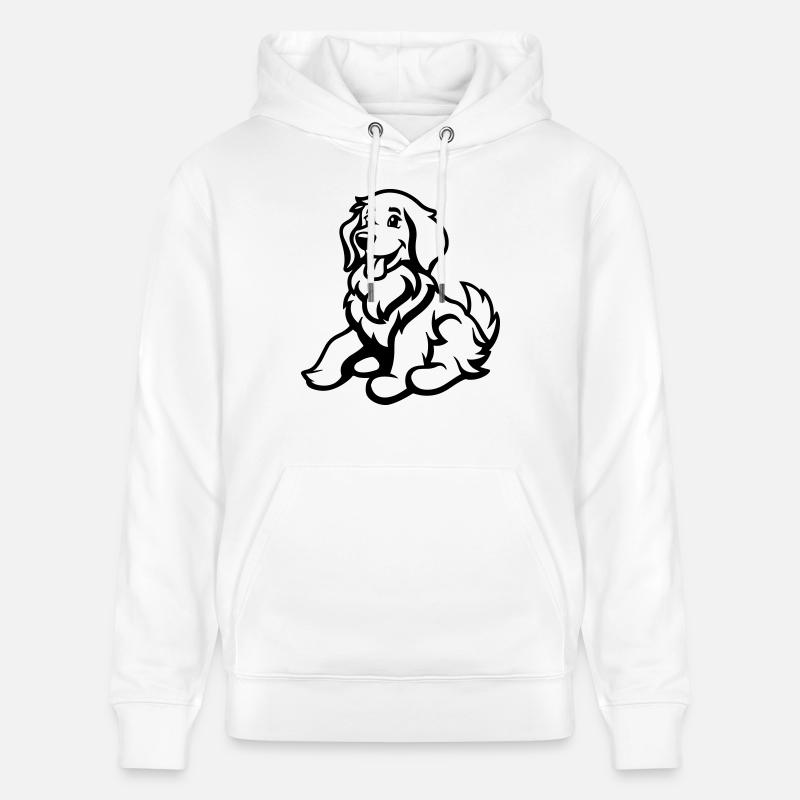hund comic tier - Stanley/Stella Unisex Bio-Hoodie CRUISER - Weiß