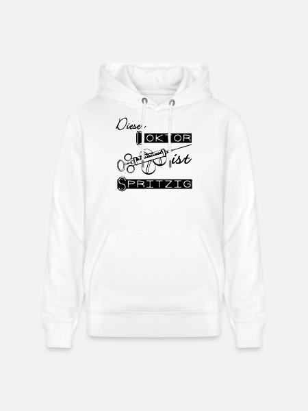 Doktor Spritzig Geschenk - Stanley/Stella Unisex Bio-Hoodie CRUISER  - Weiß