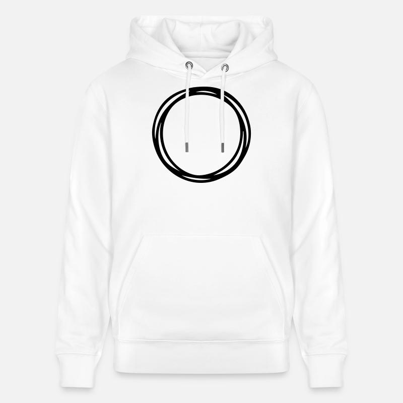 Kreise und Kreise - Stanley/Stella Unisex Bio-Hoodie CRUISER  - Weiß