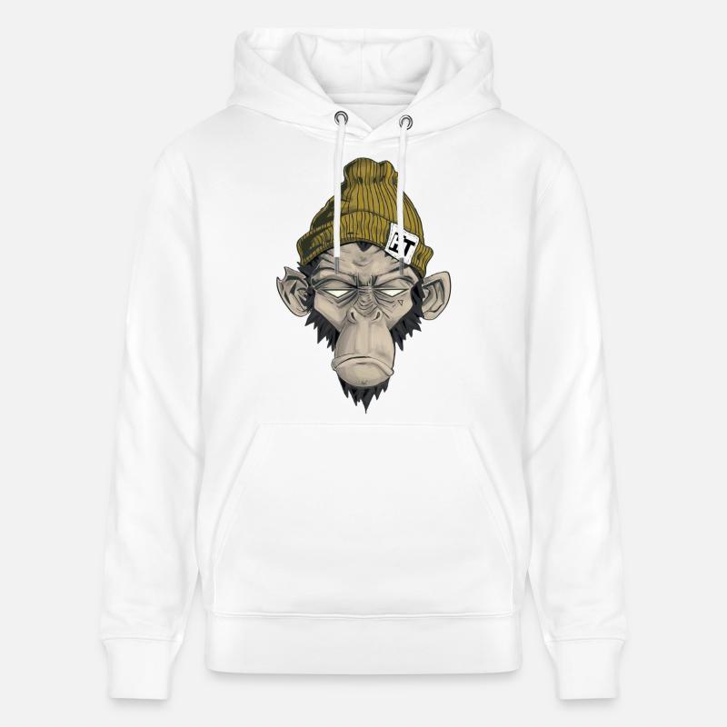 Rap Monkey - Stanley/Stella Unisex Bio-Hoodie CRUISER  - Weiß