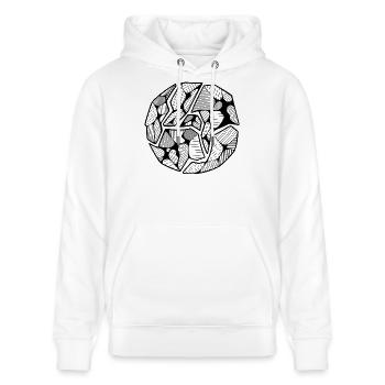 Welt - Stanley/Stella Unisex Bio-Hoodie CRUISER  - Weiß - Vorne - Alina (178cm) & Michal (187cm)