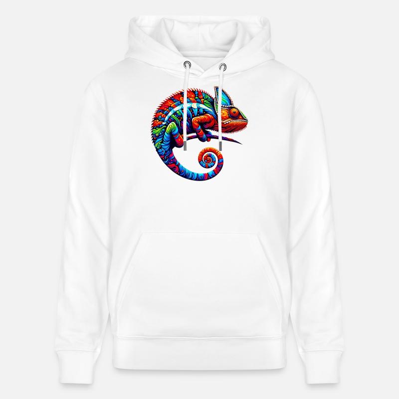 Caméléon - Sweat à capuche bio CRUISER Stanley/Stella Unisexe - blanc