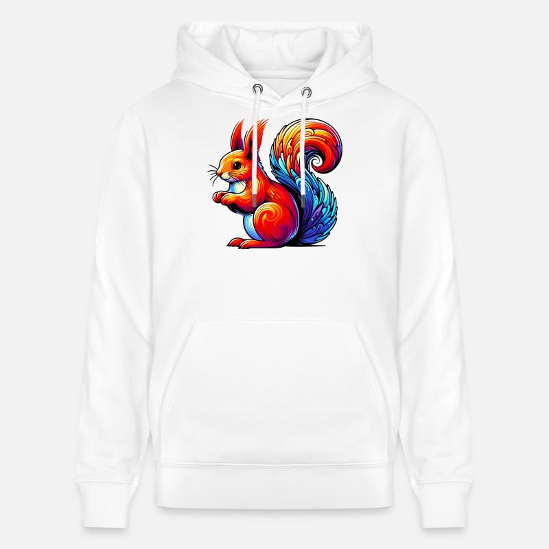 Eichhörnchen - Stanley/Stella Unisex Bio-Hoodie CRUISER  - Weiß