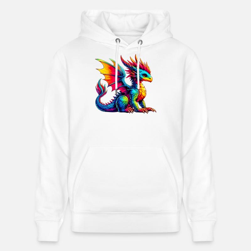 Drache - Stanley/Stella Unisex Bio-Hoodie CRUISER  - Weiß
