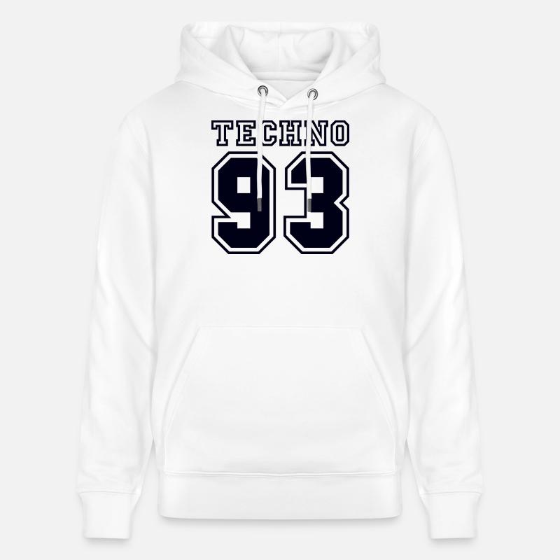 TECHNO 93 - Sweat à capuche bio CRUISER Stanley/Stella Unisexe - blanc