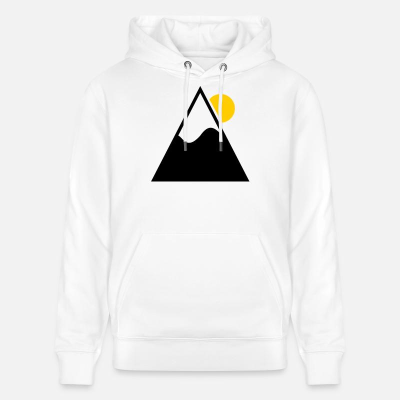 SKIER. SKI. RAQUETTE. SNOW. SNOWBOARD - Sweat à capuche bio CRUISER Stanley/Stella Unisexe - blanc