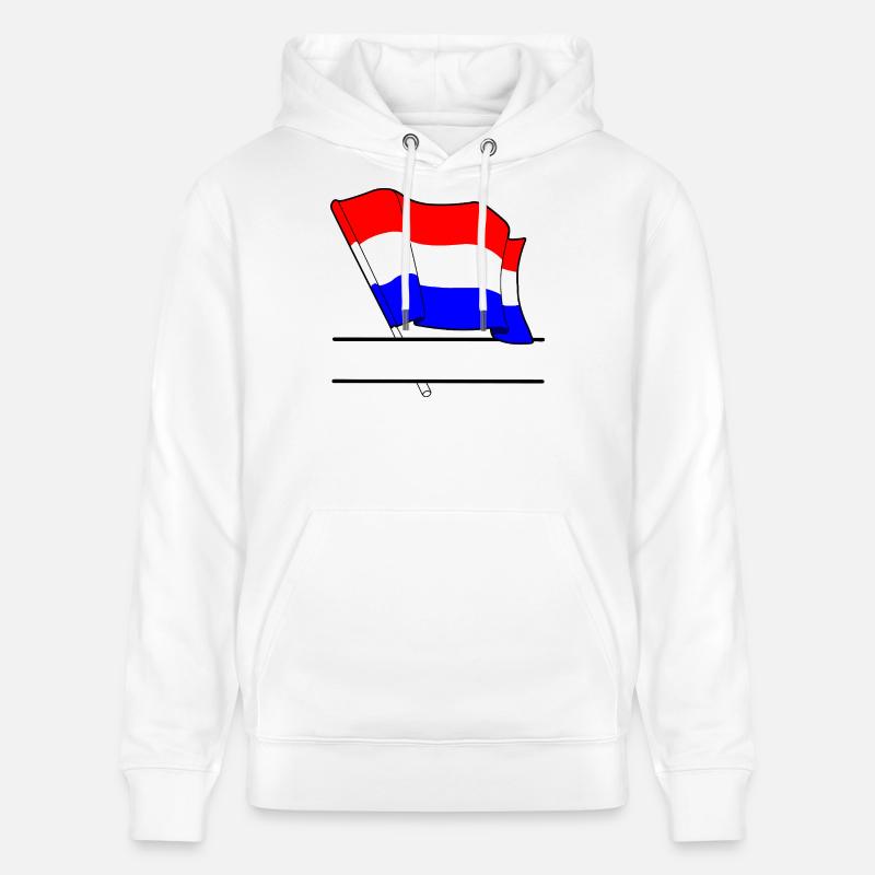 Pavillon des Pays-Bas – Espace de nom - Sweat à capuche bio CRUISER Stanley/Stella Unisexe - blanc
