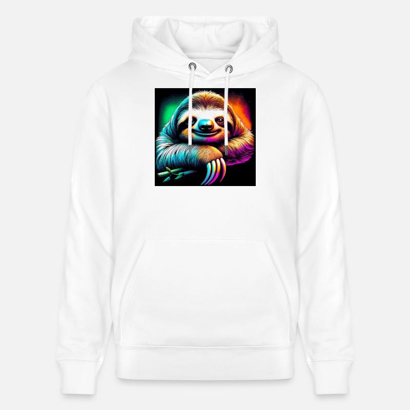 Faultier - Stanley/Stella Unisex Bio-Hoodie CRUISER  - Weiß
