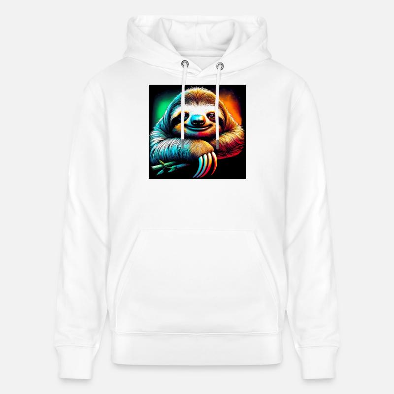 Faultier - Stanley/Stella Unisex Bio-Hoodie CRUISER - Weiß