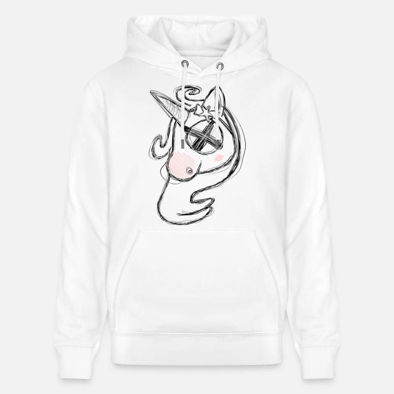 Totes Uni Grau - Stanley/Stella Unisex Bio-Hoodie CRUISER - Weiß