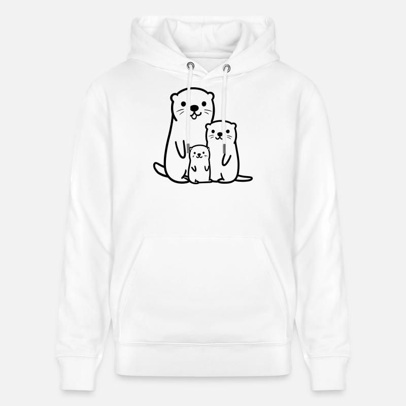 Loutre - Sweat à capuche bio CRUISER Stanley/Stella Unisexe - blanc