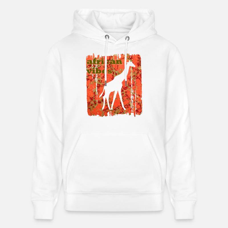 giraffe e 213 - Stanley/Stella Unisex Bio-Hoodie CRUISER  - Weiß