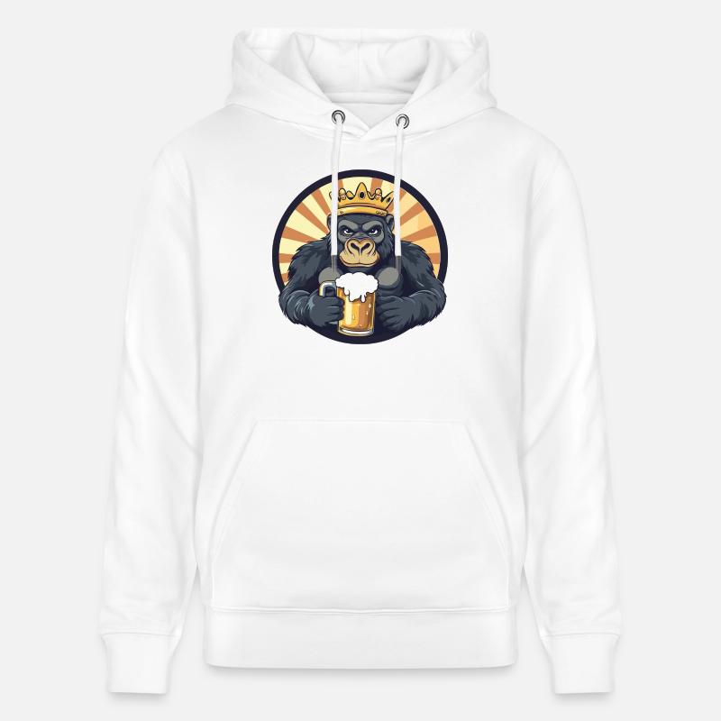 Gorilla Bier Comic - Stanley/Stella Unisex Bio-Hoodie CRUISER  - Weiß
