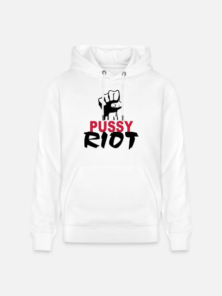 Pussy Riot - Stanley/Stella CRUISER Unisex Organic Hoodie - white