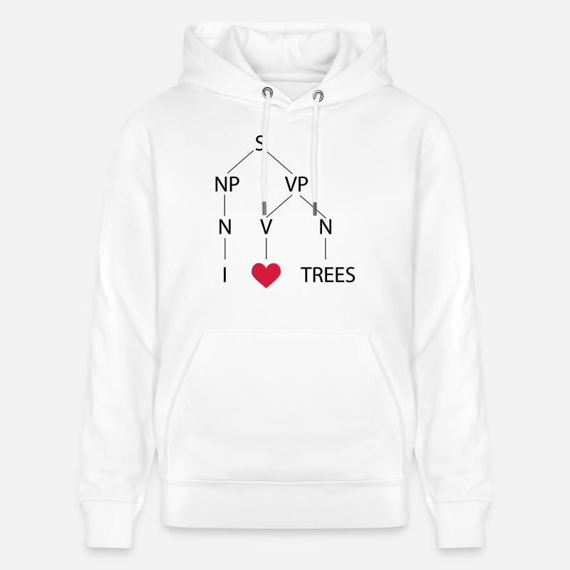 Syntax tree - Stanley/Stella CRUISER Unisex Organic Hoodie - white
