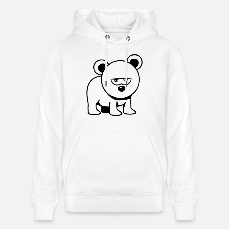 Porter moins drôle - Sweat à capuche bio CRUISER Stanley/Stella Unisexe - blanc