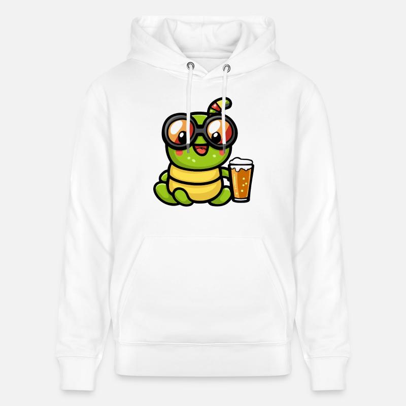 Wurm Apres Ski Bier Comic - Stanley/Stella Unisex Bio-Hoodie CRUISER  - Weiß