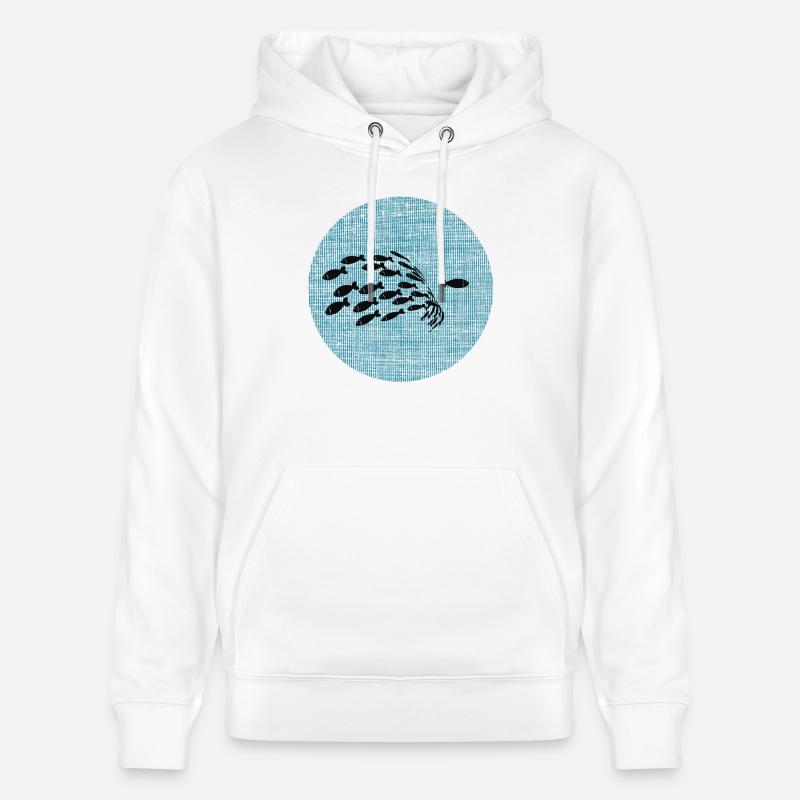 contre le courant - Sweat à capuche bio CRUISER Stanley/Stella Unisexe - blanc
