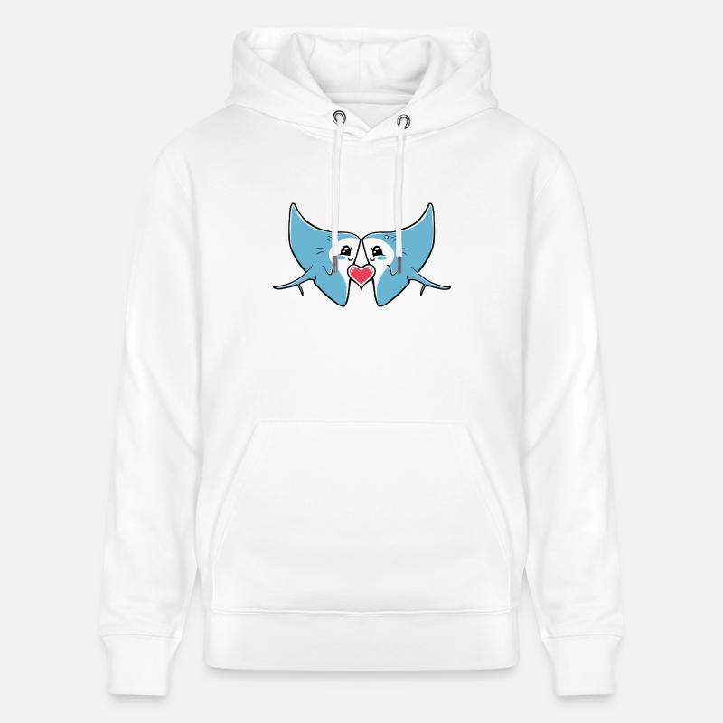 Ray In Love Saint-Valentin - Sweat à capuche bio CRUISER Stanley/Stella Unisexe - blanc