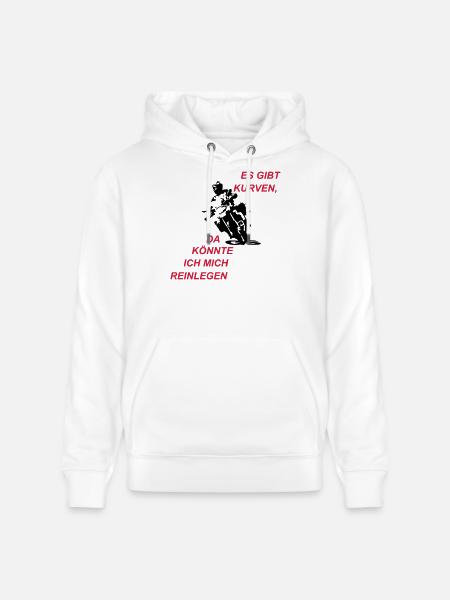Es gibt Kurven - Stanley/Stella Unisex Bio-Hoodie CRUISER  - Weiß