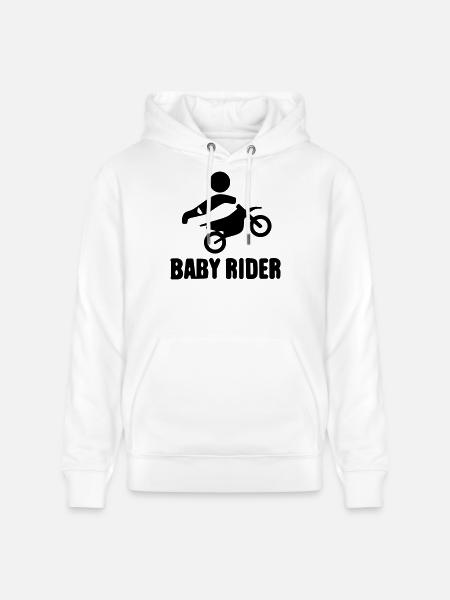 Baby Rider  - Stanley/Stella Unisex Bio-Hoodie CRUISER  - Weiß
