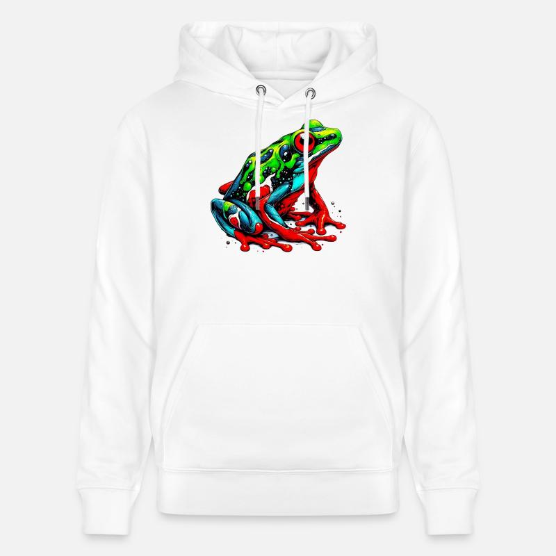 Grenouille - Sweat à capuche bio CRUISER Stanley/Stella Unisexe - blanc
