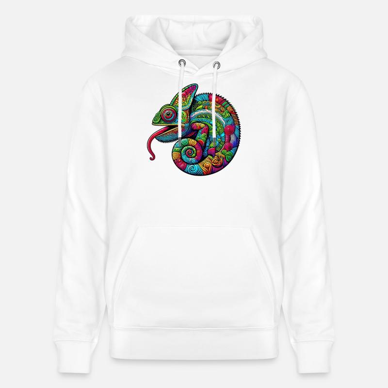 Caméléon - Sweat à capuche bio CRUISER Stanley/Stella Unisexe - blanc