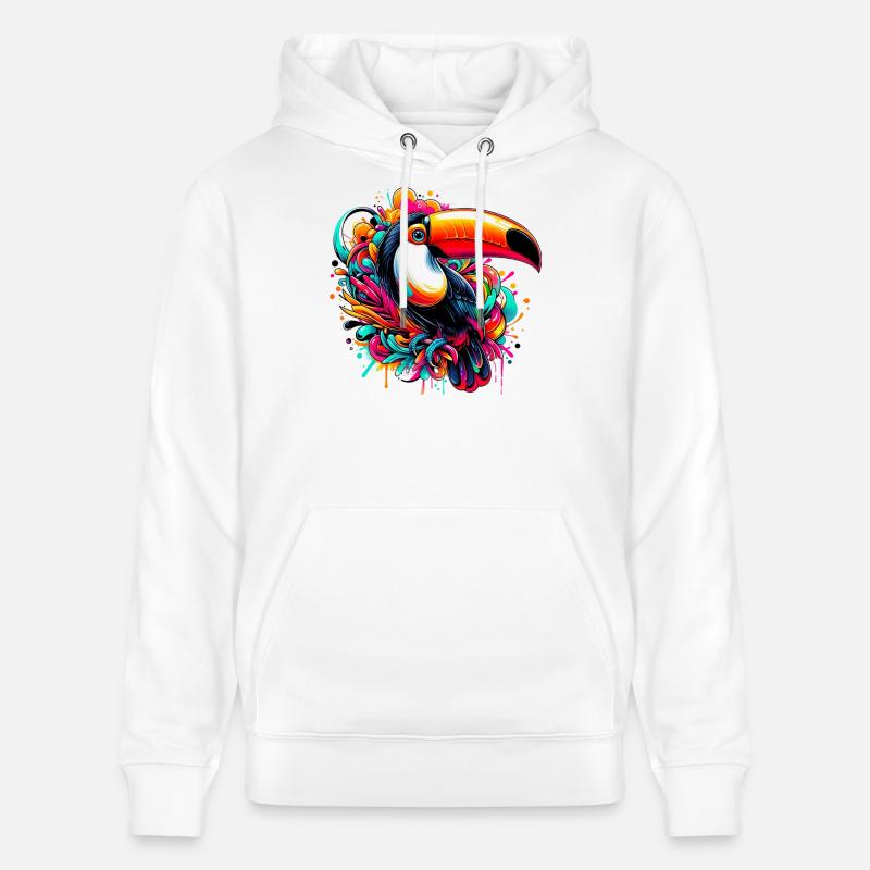 Toucan - Sweat à capuche bio CRUISER Stanley/Stella Unisexe - blanc