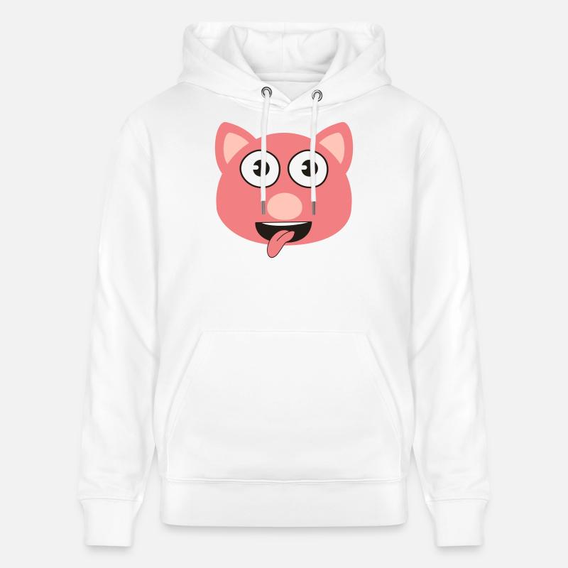 Cochon - Sweat à capuche bio CRUISER Stanley/Stella Unisexe - blanc