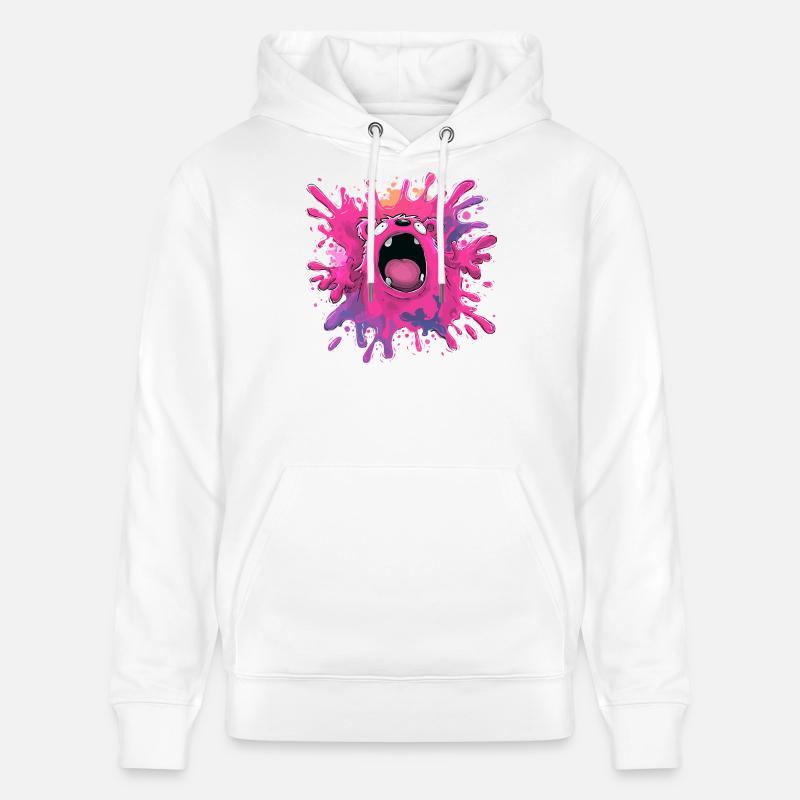 Explosion de couleurs Monster - Sweat à capuche bio CRUISER Stanley/Stella Unisexe - blanc