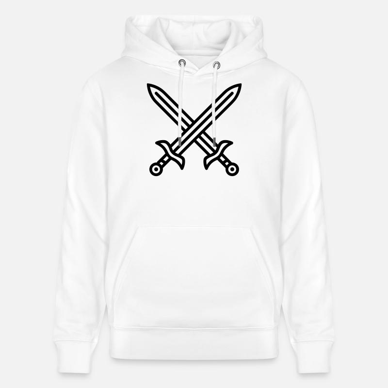 combat épée - Sweat à capuche bio CRUISER Stanley/Stella Unisexe - blanc