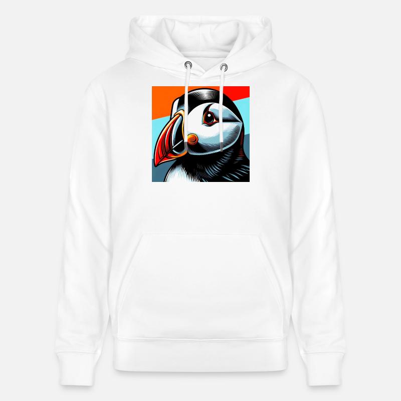macareux - Sweat à capuche bio CRUISER Stanley/Stella Unisexe - blanc