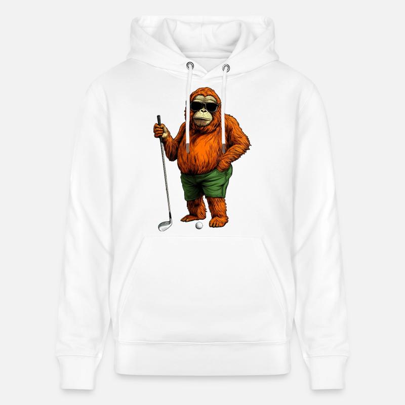 Monkey Golf - Sweat à capuche bio CRUISER Stanley/Stella Unisexe - blanc