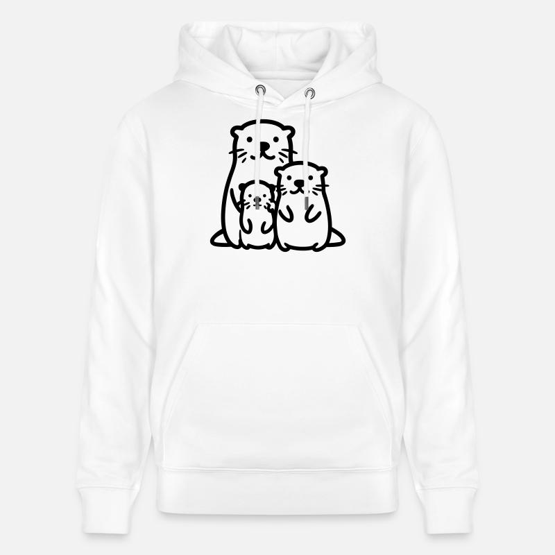 Loutre - Sweat à capuche bio CRUISER Stanley/Stella Unisexe - blanc