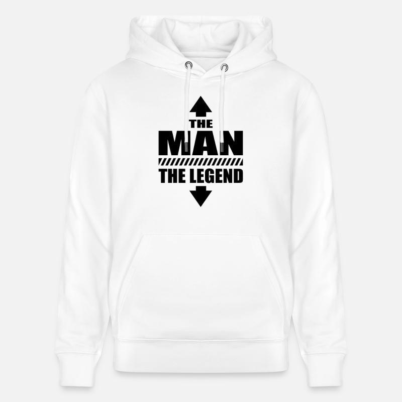 L’Homme La Légende Macho Casanova - Sweat à capuche bio CRUISER Stanley/Stella Unisexe - blanc