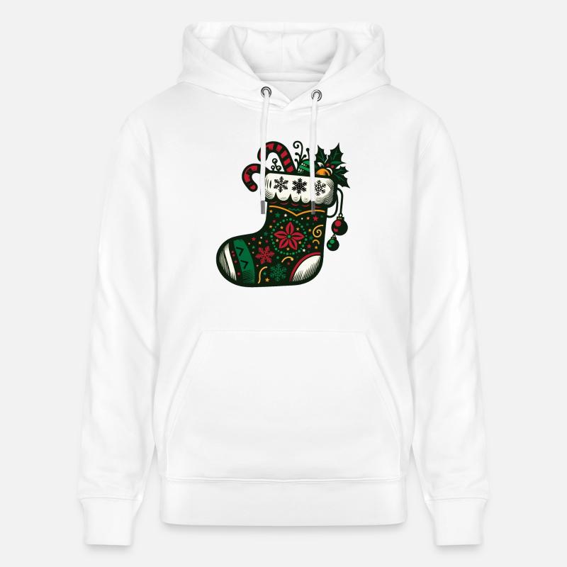 Bas de Noël - Sweat à capuche bio CRUISER Stanley/Stella Unisexe - blanc