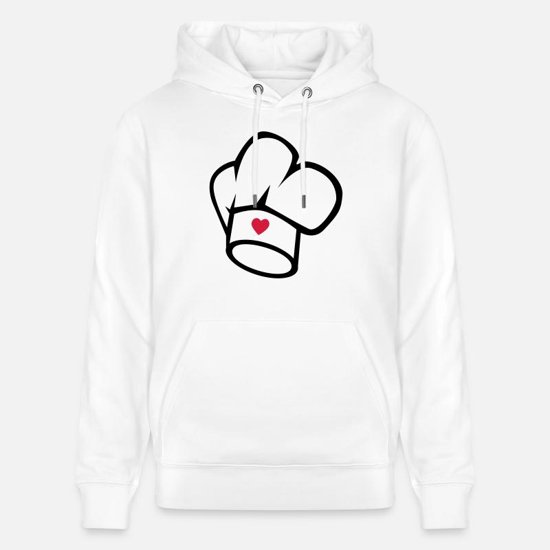 cuisinier - Sweat à capuche bio CRUISER Stanley/Stella Unisexe - blanc