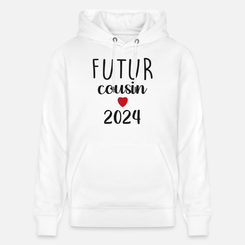 Futur cousin - 2024 - Sweat à capuche bio CRUISER Stanley/Stella Unisexe - blanc