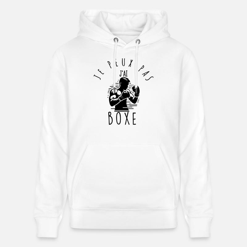 Je peux pas, j'ai boxe. - Sweat à capuche bio CRUISER Stanley/Stella Unisexe - blanc