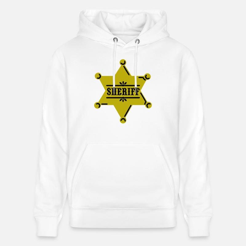 sheriff - Sweat à capuche bio CRUISER Stanley/Stella Unisexe - blanc