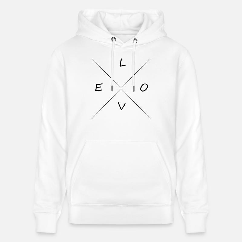 AMOUR - Sweat à capuche bio CRUISER Stanley/Stella Unisexe - blanc