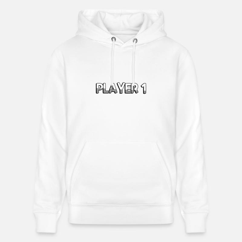 PLAYER 1 - Jeux vidéo - Sweat à capuche bio CRUISER Stanley/Stella Unisexe - blanc