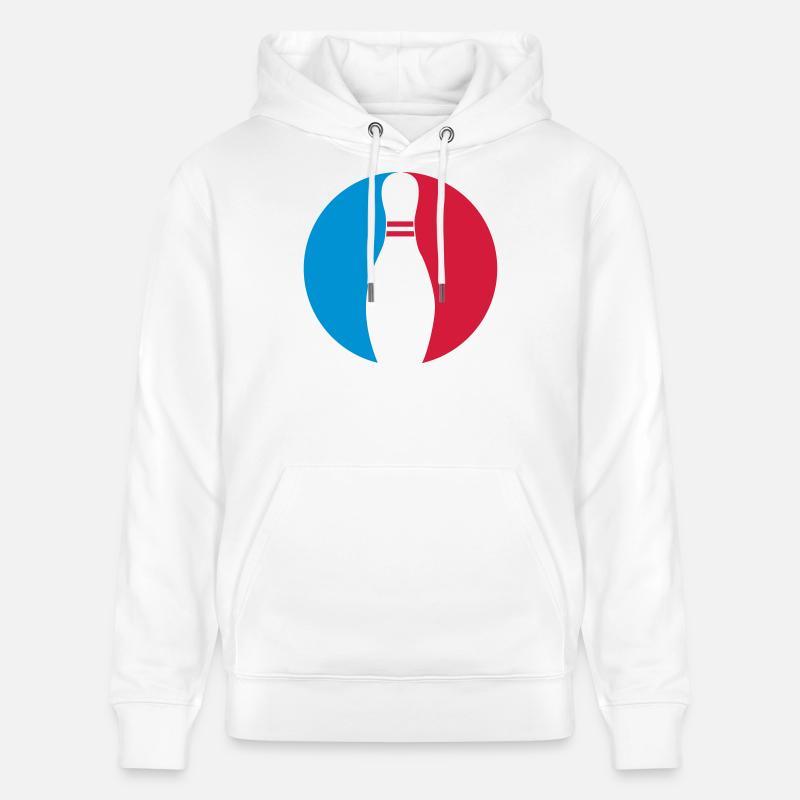 Bowling - Sweat à capuche bio CRUISER Stanley/Stella Unisexe - blanc