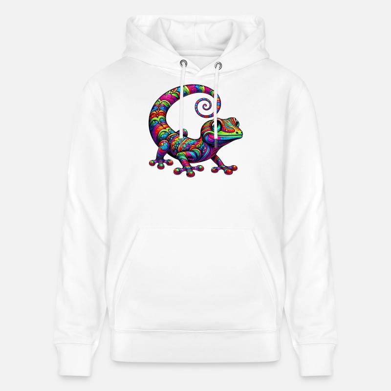 Gecko - Sweat à capuche bio CRUISER Stanley/Stella Unisexe - blanc