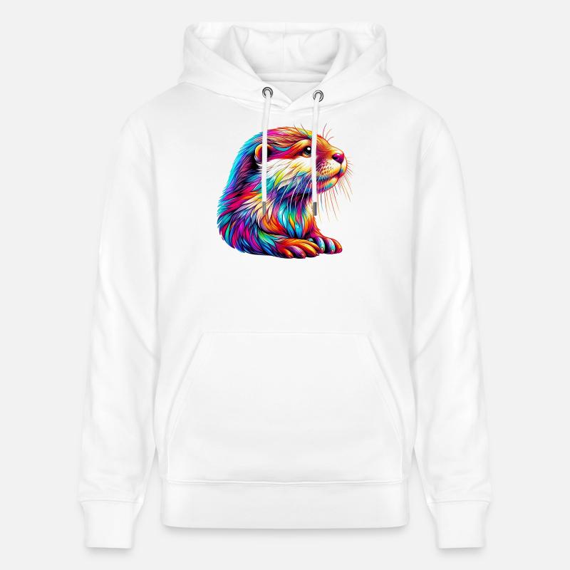 Loutre - Sweat à capuche bio CRUISER Stanley/Stella Unisexe - blanc