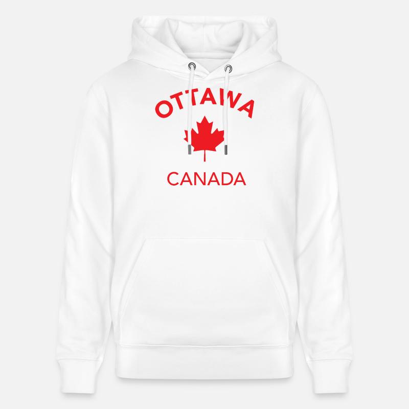 OTTAWA, CANADA - Sweat à capuche bio CRUISER Stanley/Stella Unisexe - blanc