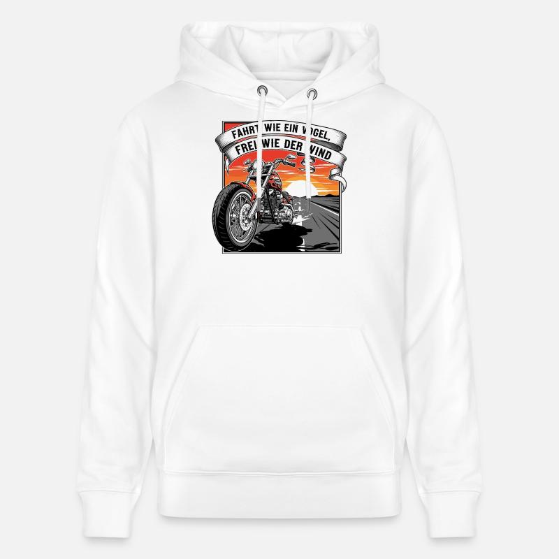 Libre comme le vent - Sweat à capuche bio CRUISER Stanley/Stella Unisexe - blanc