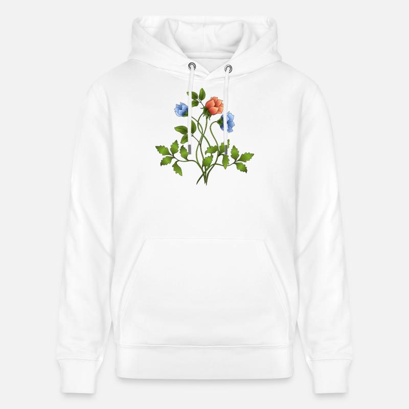 Fleur - Sweat à capuche bio CRUISER Stanley/Stella Unisexe - blanc