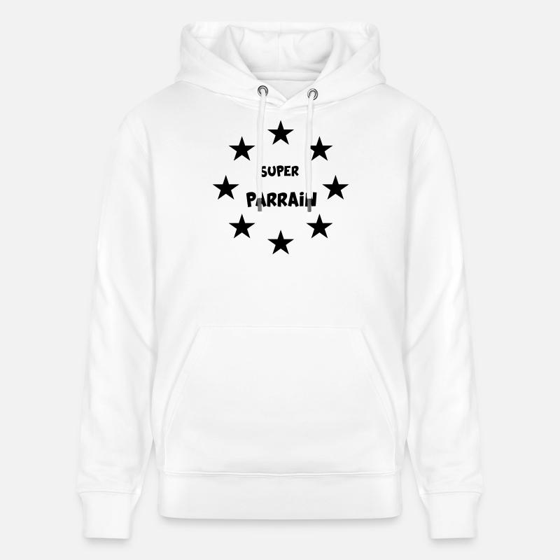 SUPER PARRAIN - Sweat à capuche bio CRUISER Stanley/Stella Unisexe - blanc